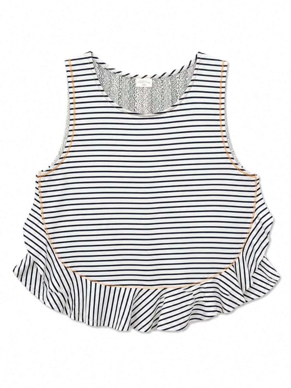 Hem & Thread Black and White Striped Tank Top